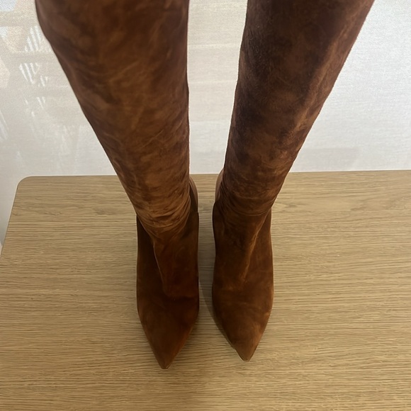 Stuart Weitzman Suede Knee-High Boots - Picture 2 of 8